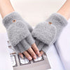 Enfärgade Varma Handskar