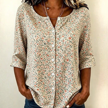 Buntes T-Shirt Mit Geometrischem Druck