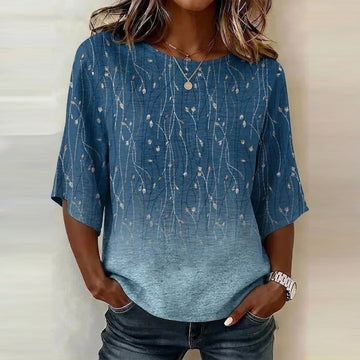 Vintage T-Shirt Mit Blumendruck