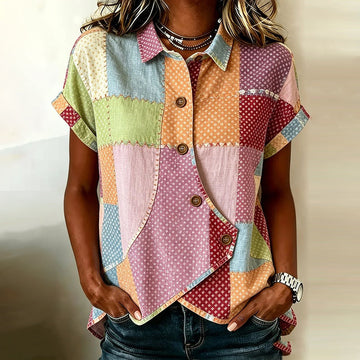 Vintage T-Shirt Mit Blumendruck