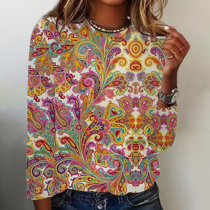 Vintage T-Shirt Mit Blumendruck