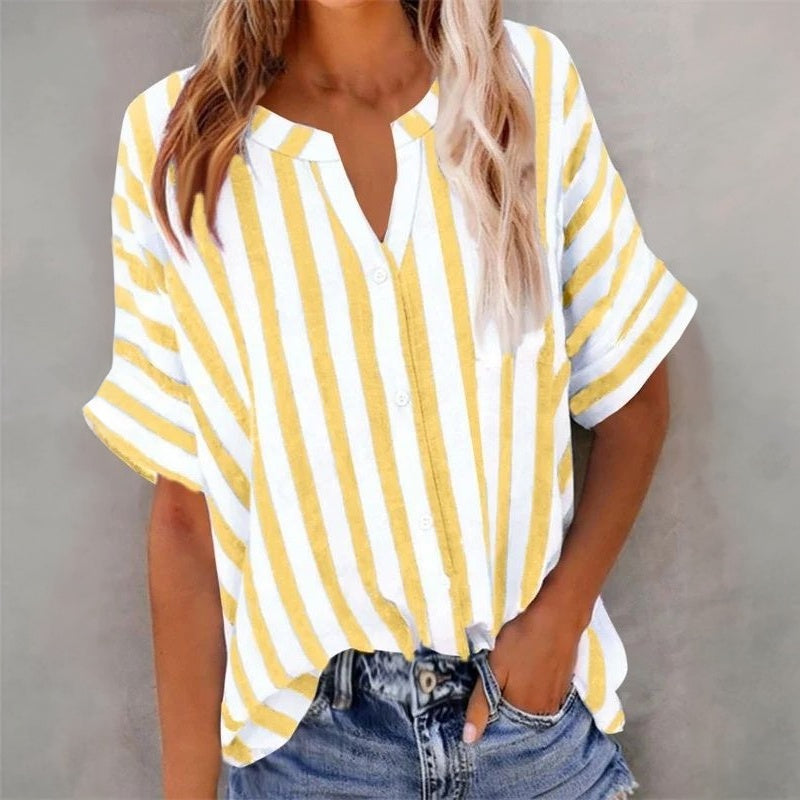 Vintage Bluse Mit Farbverlauf