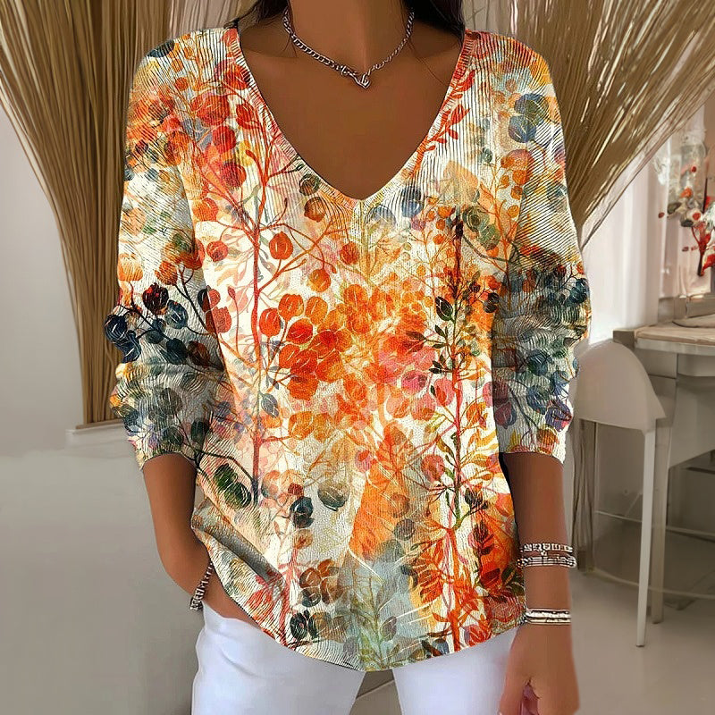 Vintage Bluse Mit Farbverlauf