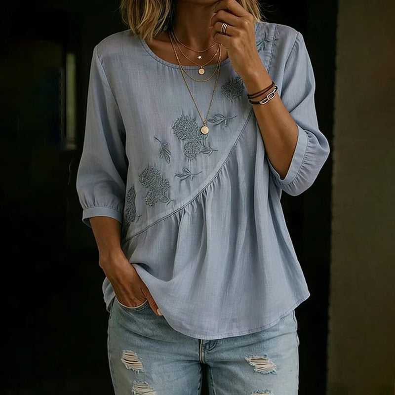 Vintage Bluse Mit Farbverlauf