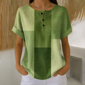 Locker Gestreifter Strickpullover