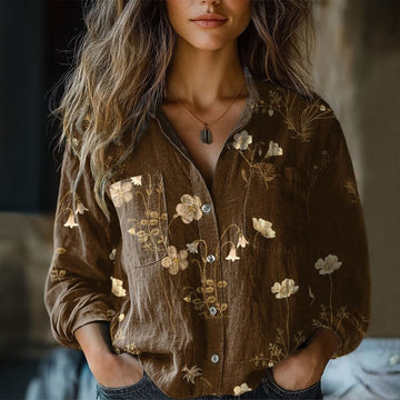Vintage T-Shirt Mit Blumendruck