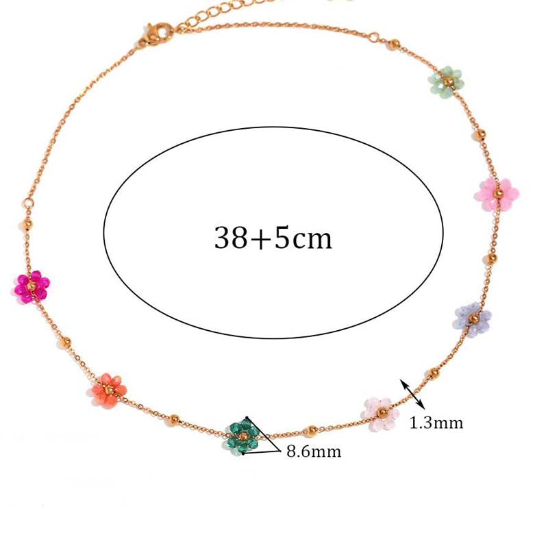 Bohemiskt Blommigt Halsband