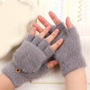 Enfärgade Varma Handskar