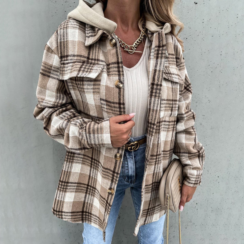 Lässige Bluse Mit Gestreiftem Druck