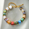 Bohemiskt Färgstarkt Armband Med Pärlor
