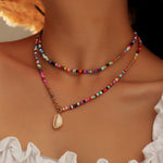 Bohemiskt Hänge Halsband Med Pärlor