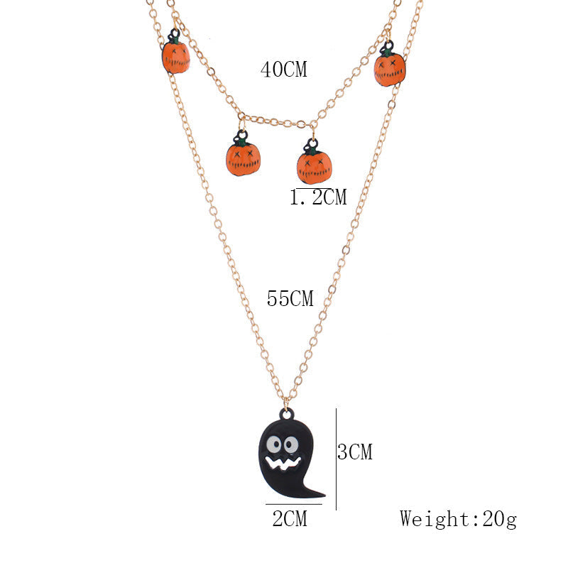 Halloween Pumpa Hänge Halsband