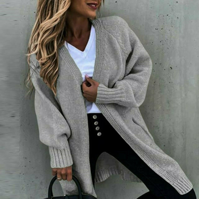 Enfärgad Casual Cardigan