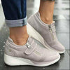 Casual Wedges Dragkedja Sneakers